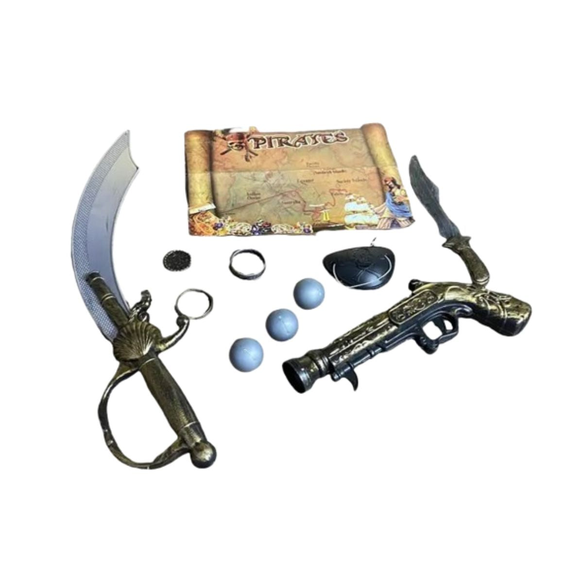 Kit Pirata Fantasia Cosplay Espada E Garrucha Guerreiro Kit Pirata Fantasia Cosplay Espada E Garrucha Guerreiro